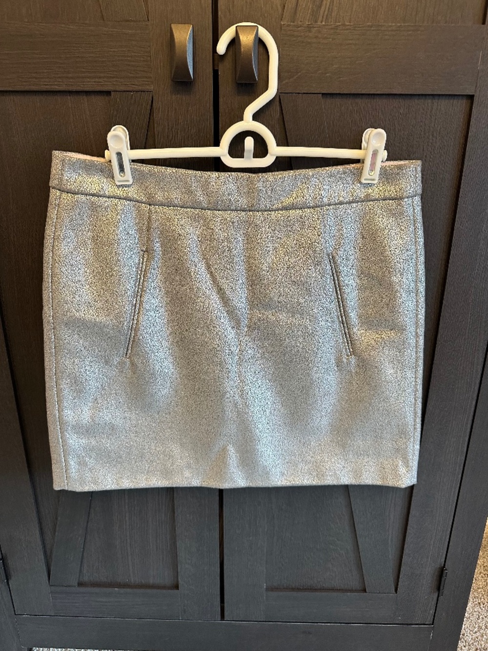 NWT- Stylish silver skirt
